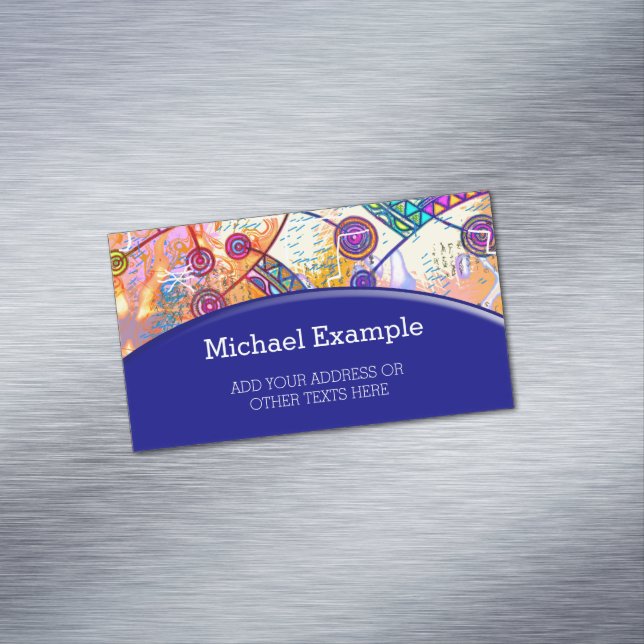 Hand Drawn By EDDArt - Dream Scale 1 Business Card Magnet (In Situ)