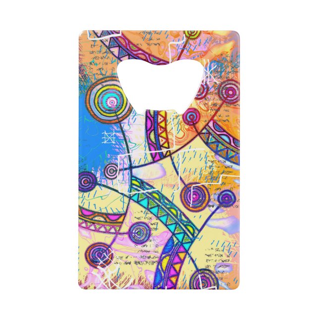 Hand Drawn By EDDArt - Dream Scale 1 Credit Card Bottle Opener (Front)