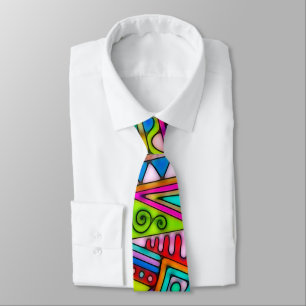 Hand Drawn By EDDArt - Pharaoh 1 Neck Tie