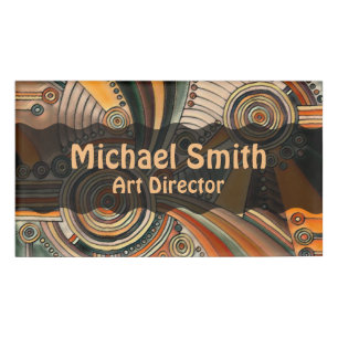 Hand Drawn By EDDArt - Thoughts 1 Name Tag