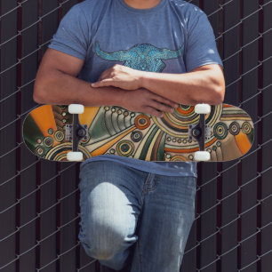Hand Drawn By EDDArt - Thoughts 1 Skateboard