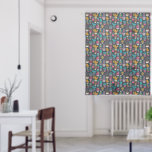 Hand Drawn Cactus in Sketch Style Pattern Sheer Curtains