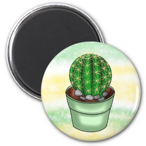 Hand drawn Cactus Succulent  Magnet