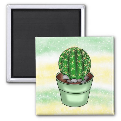 Hand drawn Cactus Succulent  Magnet