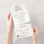 hand drawn car doodle qr code modern wedding all in one invitation re06ffe94d9dd4e9e87dd031ac1f2e717 uu9ct 152