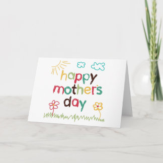 Hand Drawn Card for Mother's Day