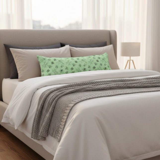 Hand-Drawn Cartoon Insects Pattern  Body Pillow (Creator Uploaded)