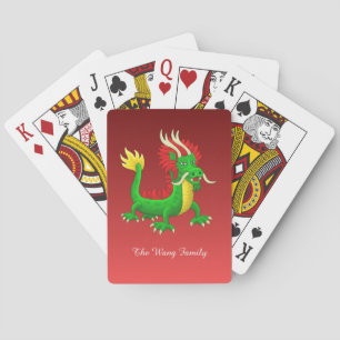 Hand Drawn Chinese Dragon Poker Cards