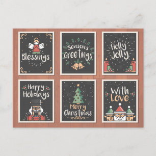 HAND DRAWN CHRISTMAS CARD SET