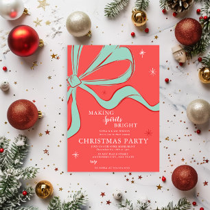 Hand Drawn Christmas Cocktail Party Invitation
