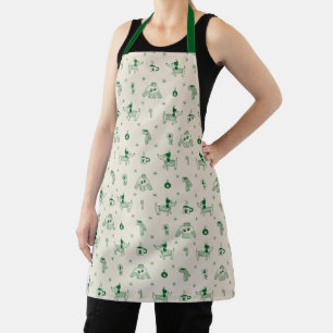 Hand-Drawn Christmas Dogs Apron