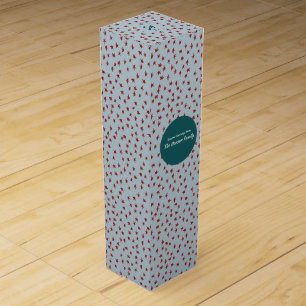 Hand Drawn Christmas Illustration Wine Box