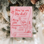 Hand Drawn Christmas List Party Christmas Party Invitation<br><div class="desc">Anyone planning a holiday party would love our templated items featuring a charming hand-drawn Christmas illustration theme. These Christmas Party invites effortlessly blend festive elegance with practicality. The hand drawn illustrated design adds a touch of warmth and whimsy, perfect for seasonal celebrations. With fun, festive fonts that capture attention and...</div>