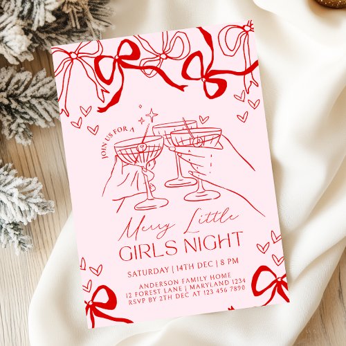 Hand Drawn Christmas Party Invitation