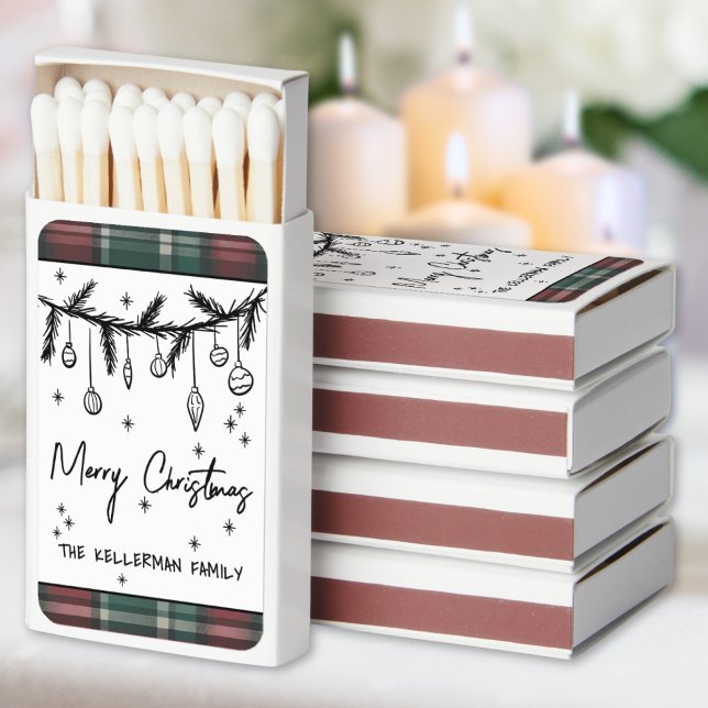 Hand Drawn Christmas Party Matchboxes (Hand Drawn Christmas Party Matchboxes)