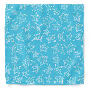 Hand drawn Christmas stars Bandana