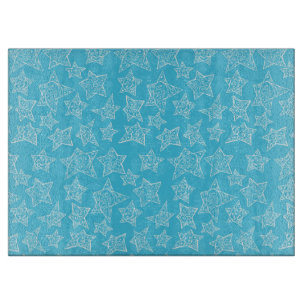 Hand drawn Christmas stars Cutting Board