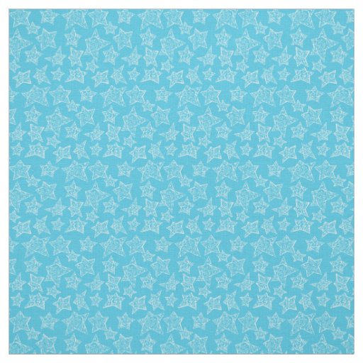 Hand drawn Christmas stars Fabric