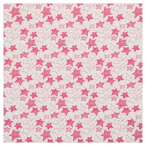 Hand drawn Christmas stars Fabric