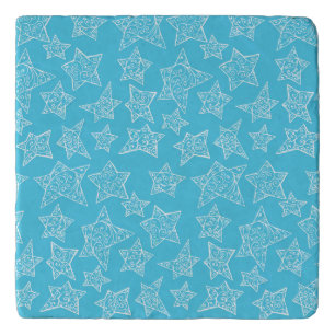 Hand drawn Christmas stars Trivet