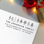 Hand Drawn Christmas Trees Name & Return Address Rubber Stamp<br><div class="desc">Easily personalize these custom Hand Drawn Christmas Trees Name & Return Address rubber stamps with your own names and address. To customize these rubber stamps, click on "Personalize this template" and change the text in the boxes provided. Available with different ink pad colors (not included) in square sizes 1 inch,...</div>