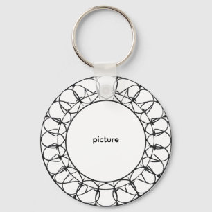 hand drawn circular shape gift for your loved ones keychain