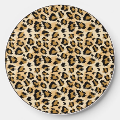 Hand Drawn Classic Leopard Print Wireless Charger