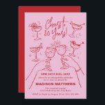 Hand-Drawn Cocktail Cheers 30th Birthday  Invitation<br><div class="desc">Celebrate a milestone with our hand-drawn cocktail cheers 30th birthday invitation. This beautifully illustrated invitation sets the perfect tone for a fun and unforgettable celebration. Featuring elegant hand-drawn cocktail glasses and a cheerful "Cheers to 30 Years" message, this customizable invite is ideal for any cocktail-themed birthday party. Personalize with your...</div>