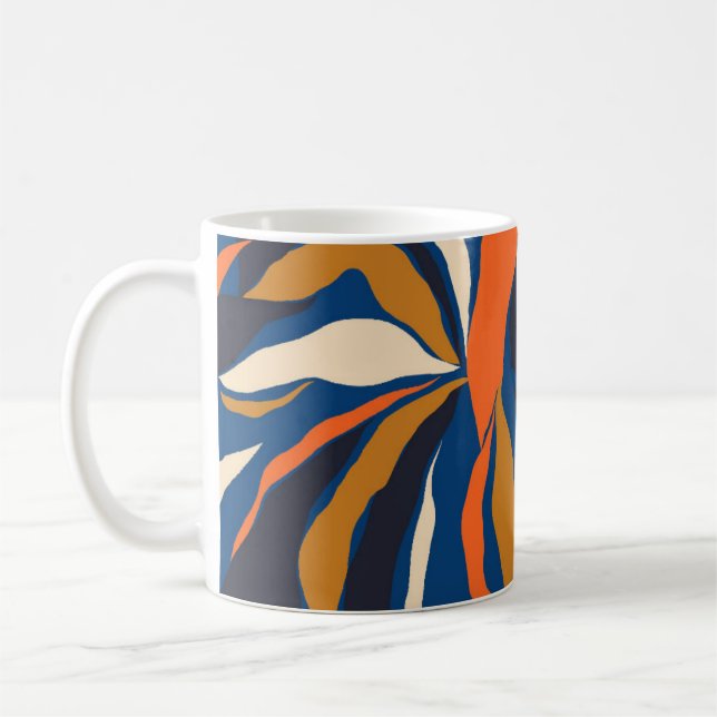 Hand drawn colorful abstract pattern. Creative col Coffee Mug (Left)