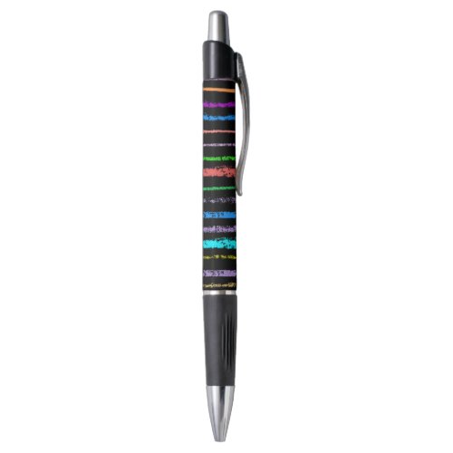 Hand Drawn Colorful Stripes Pattern Pen