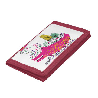 Hand Drawn Crocodile Wild Art Trifold Wallet