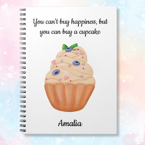 Hand_drawn Cupcake  Notebook