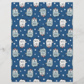 Hand-Drawn Cute Baby Owl Pattern 🦉 (Front)