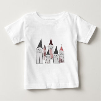 Hand-Drawn Cute Little Christmas Characters Baby T-Shirt