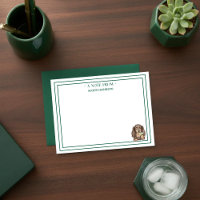 Hand Drawn Dachshund Martini Flat