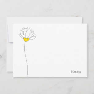 Hand Drawn Daisy Note Card