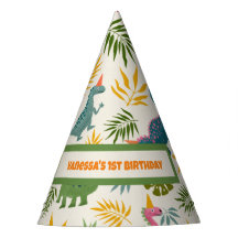 Hand-drawn Dino-mite Birthday Party Colorful