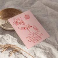 Hand Drawn Dirty Thirty 30th Fun Birthday Party