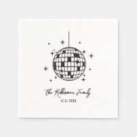 Hand Drawn Disco Ball New Year's