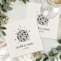 Hand Drawn Disco Retro Wedding