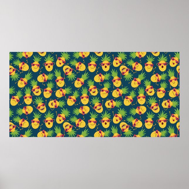 Hand drawn doodle seamless background with hand dr poster (Front)