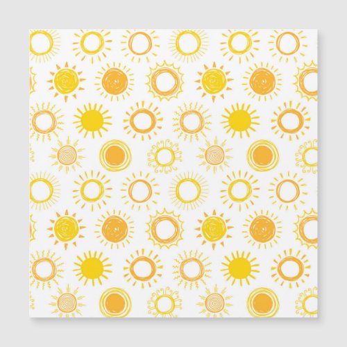 Hand Drawn Doodle Suns Pattern