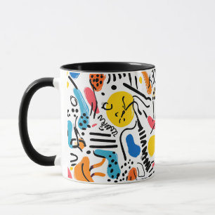 Hand-drawn Doodles Playful Pattern Mug