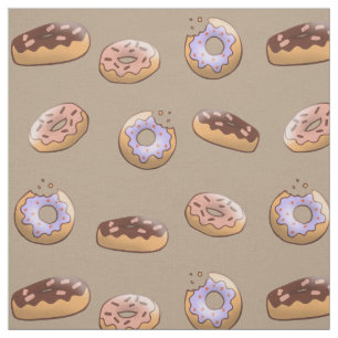 Hand drawn Dougnut pattern Fabric
