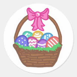 Hand drawn Easter Basket Sticker