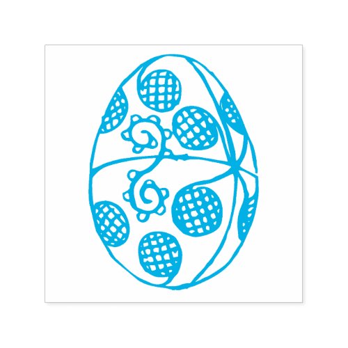 Hand Drawn Easter Egg Drawing Custom Color Self_inking Stamp