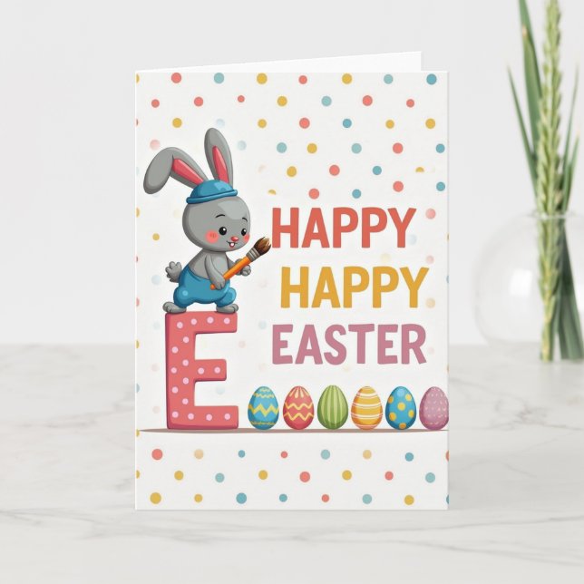 Hand Drawn Easter Joy Card (Front)