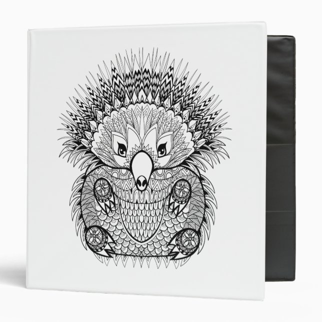 Hand Drawn Echidna Doodle Binder (Front/Inside)