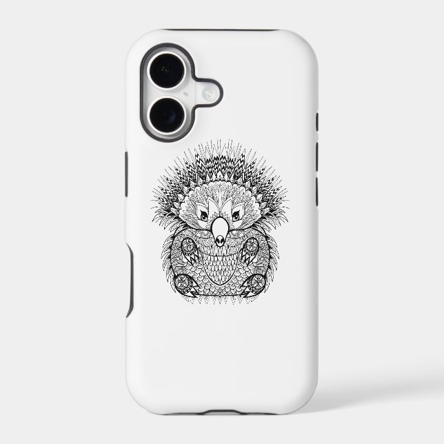 Hand Drawn Echidna Doodle Iphone Case (Back)