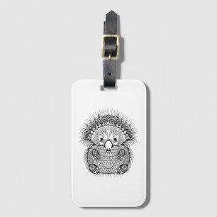 Hand Drawn Echidna Doodle Luggage Tag